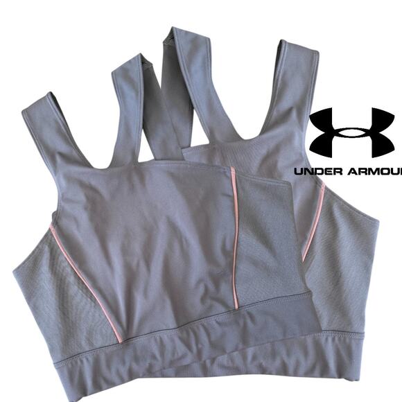 2 Under Armour Gray Sports Bra Both Size Small - Picture 5 of 5